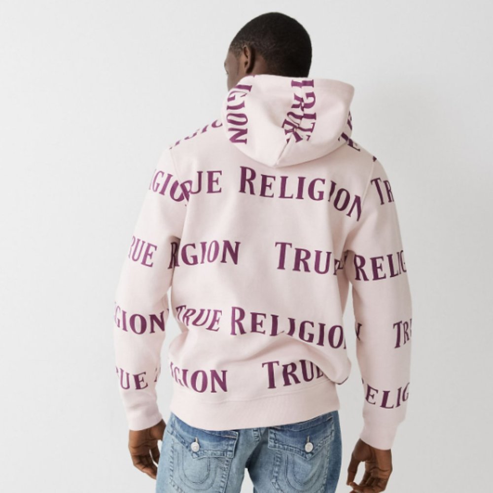 true religion lilac logo hoody. - Picture 3 of 6